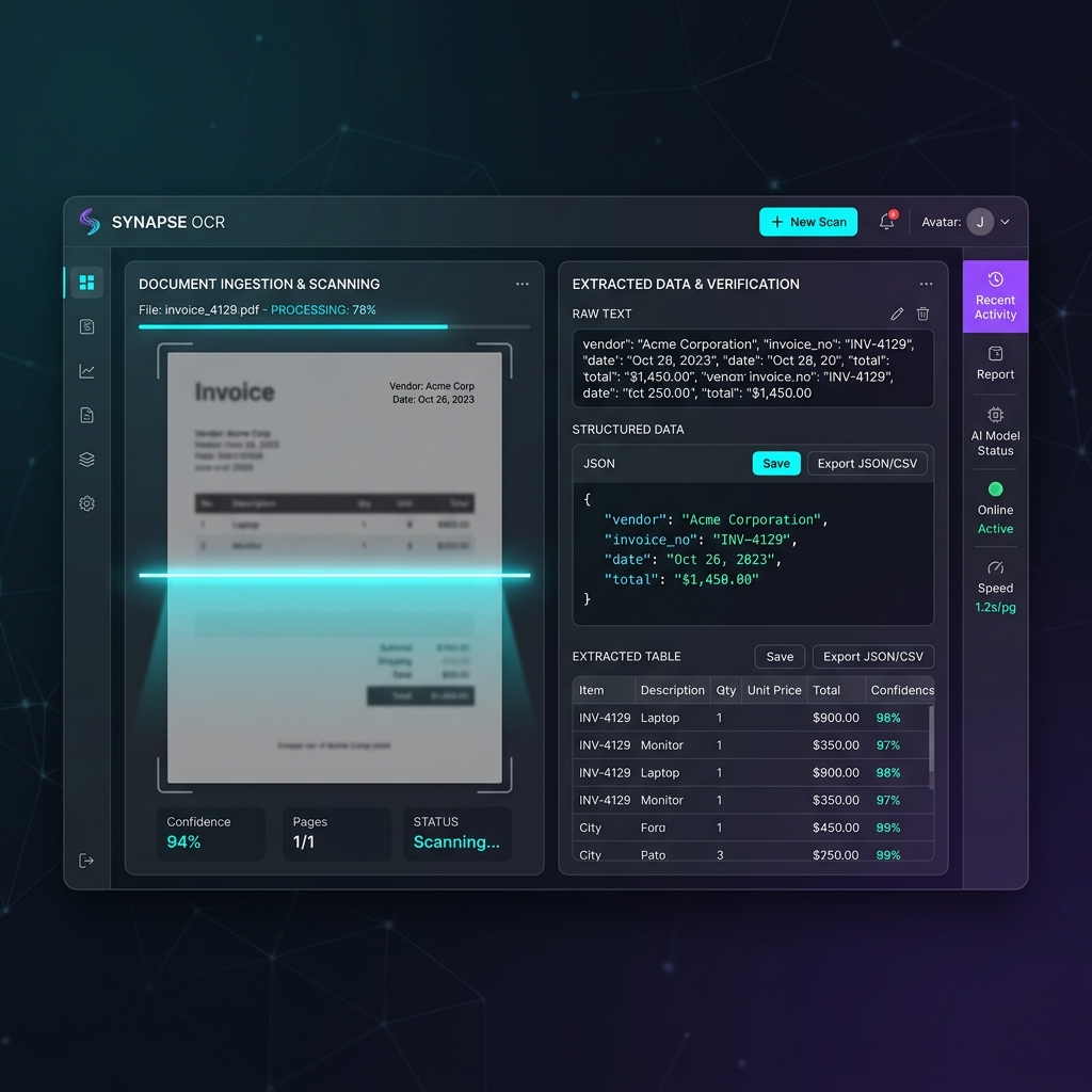 Visual representation of automated engineering drawing extraction using OCR AI